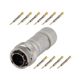 Conector circular RT360 mufă tată 10 pini crimpat pe cablu | Electronic-mag.ro | Componente Electronice