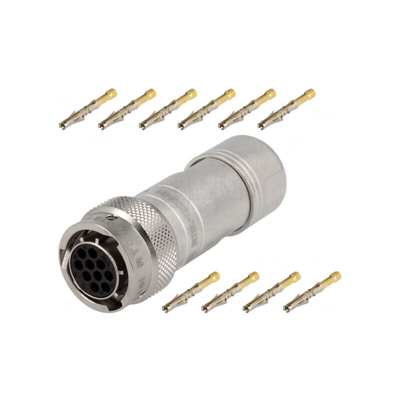 Conector circular RT360 mufă mamă crimpat 10 PIN | Electronic-mag.ro | Componente Electronice