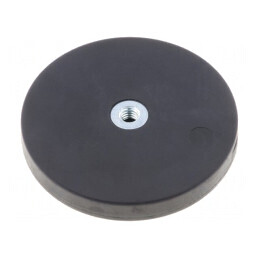 Magnet: fix | neodim | H: 8,5mm | 180N | Ø: 66mm | Lung.filet: 6mm | GN 51.5-ND-66