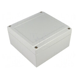 Carcasă Universală Aluminiu Gri 140x140x75mm | Electronic-mag.ro | Componente Electronice