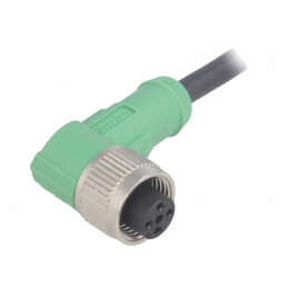 Cablu de Conectare M12 4P 10m în Unghi 250VAC 4A | Electronic-mag.ro | Componente Electronice