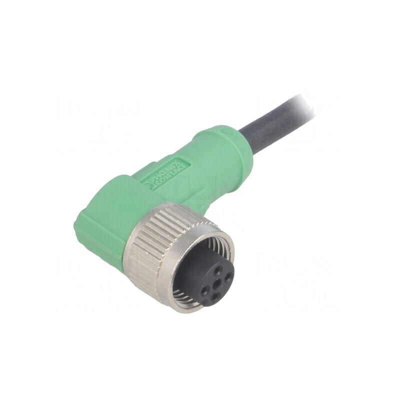 Cablu de Conectare M12 4P 10m în Unghi 250VAC 4A | Electronic-mag.ro | Componente Electronice