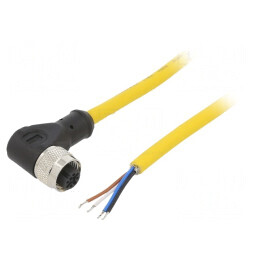 Cablu Conectare M12 4-Pin 5m 250VAC 4A PVC | Electronic-mag.ro | Componente Electronice