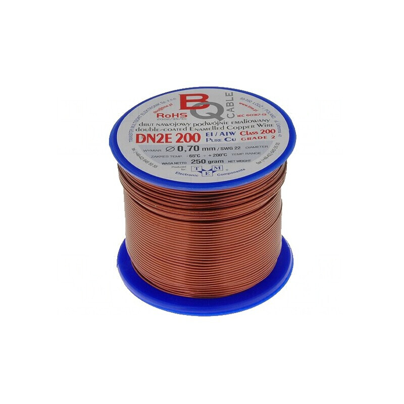 Sârmă emailată dublă 0,7mm 0,25kg Cu | Electronic-mag.ro | Componente Electronice
