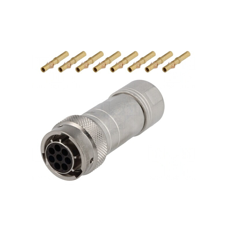 Conector circular RT360 mufă mamă crimpat pe cablu 8 pini 13A | Electronic-mag.ro | Componente Electronice Conector circular RT360 mufă mamă crimpat pe cablu 8 pini 13A | Electronic-mag.ro | Componente Electronice