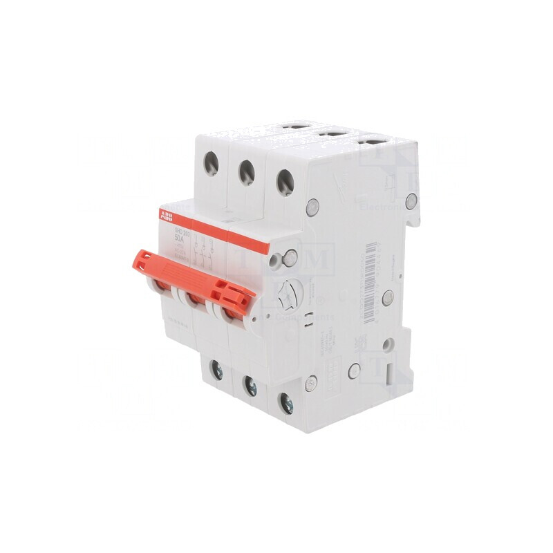 Separator-întrerupător 3P 50A 415VAC pentru șină DIN | Electronic-mag.ro | Componente Electronice