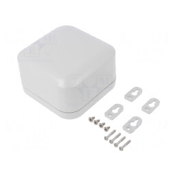 Carcasă universală policarbonat IP68 120x120x70mm | Electronic-mag.ro | Componente Electronice