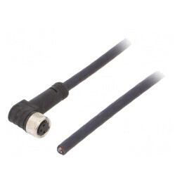 Cablu de conectare M8 în unghi 5m 60VAC 4A IP69K | Electronic-mag.ro | Componente Electronice