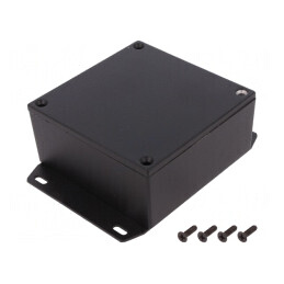 Carcasă universală 92x92x42mm cu lame de fixare | Electronic-mag.ro | Componente Electronice