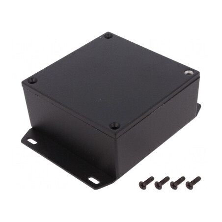 Carcasă universală 92x92x42mm cu lame de fixare | Electronic-mag.ro | Componente Electronice