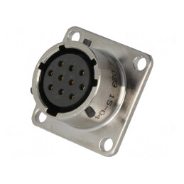 Conector Circular cu Flanșă pentru Montaj pe Panou PT02A1210S023