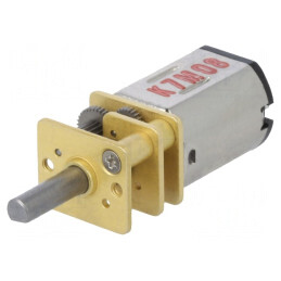 Motor DC cu Transmisie 6V 1.6A Ax Crestătură D 15:1 | Electronic-mag.ro | Componente Electronice