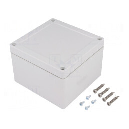 Carcasă Universală Gri ABS 122x124x85mm | Electronic-mag.ro | Componente Electronice