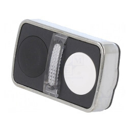 Comutator dublu alb/negru IP66 22mm | Electronic-mag.ro | Componente Electronice