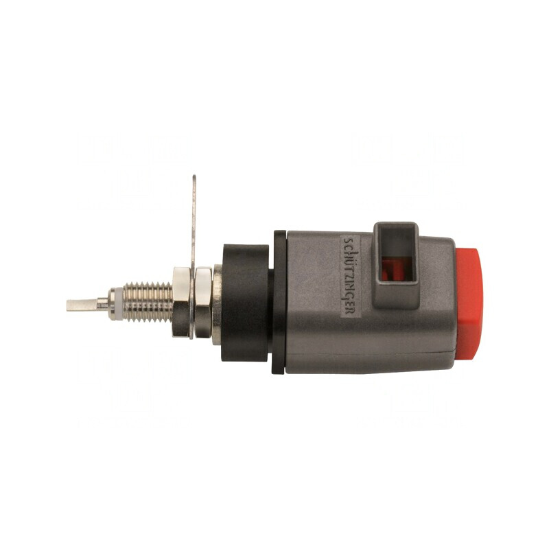 Clemă de laborator roşie 60mm 70VDC 16A | Electronic-mag.ro | Componente Electronice