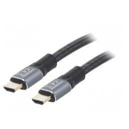 Cablu HDMI 2.0 Textil 10m Negru | Electronic-mag.ro | Componente Electronice