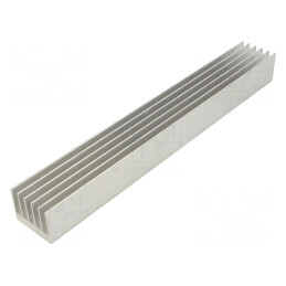 Radiator: extrudat | cu aripioare | universale | aluminiu | L: 304,8mm | 125295