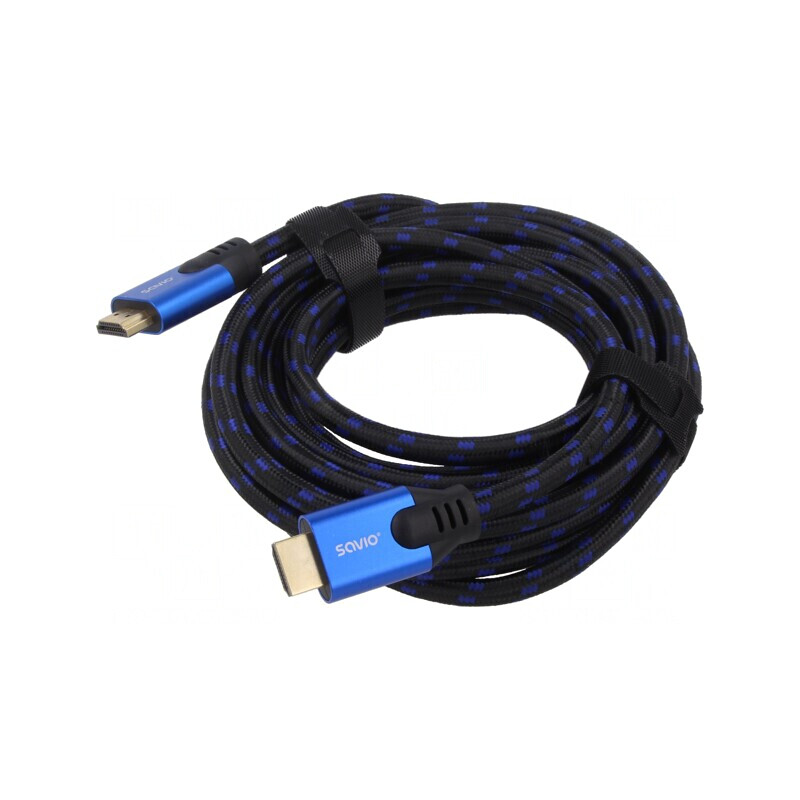 Cablu HDMI 2.1 Textil Negru 5m | Electronic-mag.ro | Componente Electronice