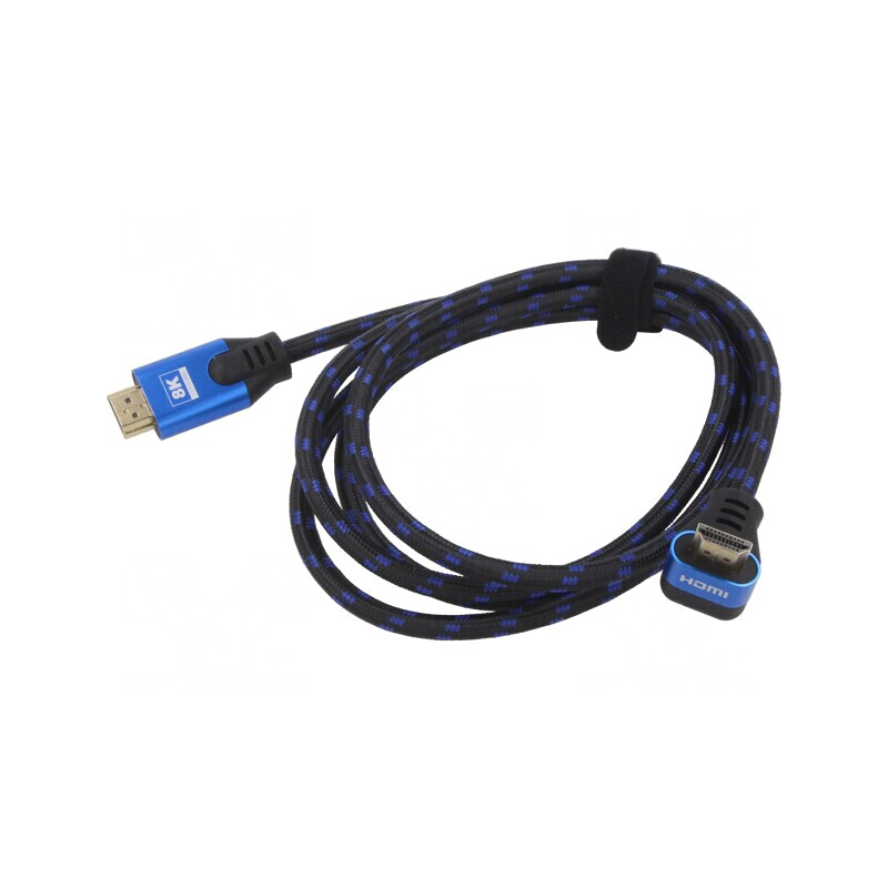 Cablu HDMI 2.1 5m Textil OFC 90° | Electronic-mag.ro | Componente Electronice Cablu HDMI 2.1 5m Textil OFC 90° | Electronic-mag.ro | Componente Electronice