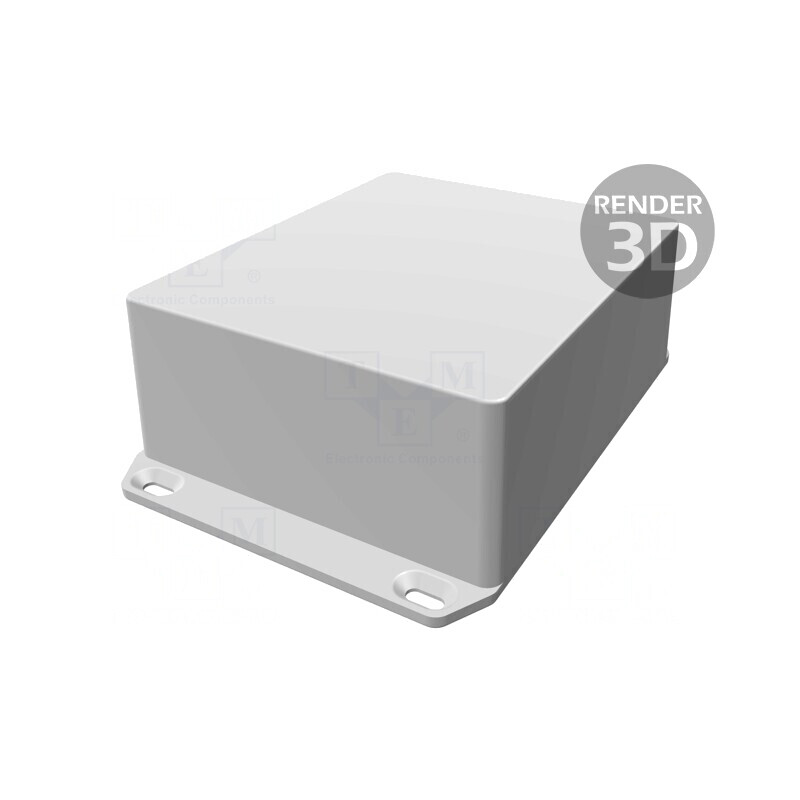 Carcasă Universală cu Lame de Fixare, Negru | Electronic-mag.ro | Componente Electronice