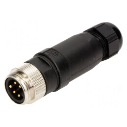 Mufă 7/8 tată 5 pini pe cablu Mini-Change 8A | Electronic-mag.ro | Componente Electronice