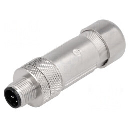 Mufă M12 5 pini tată IP67 Profibus cablu drept 4-9mm | Electronic-mag.ro | Componente Electronice
