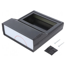 Carcasă Desktop ABS Neagră 154x173x54mm | Electronic-mag.ro | Componente Electronice