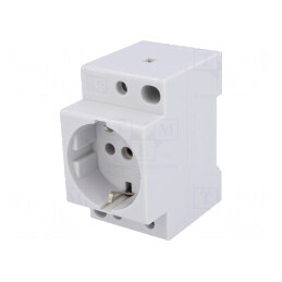 Priză Schuko pentru şină DIN | Electronic-mag.ro | Componente Electronice
