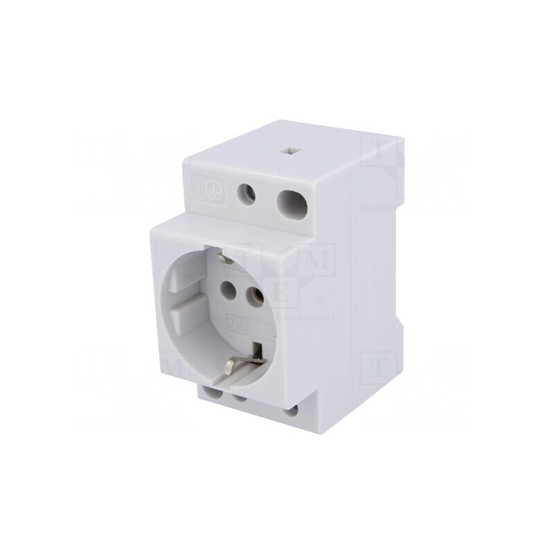 Priză Schuko pentru şină DIN | Electronic-mag.ro | Componente Electronice