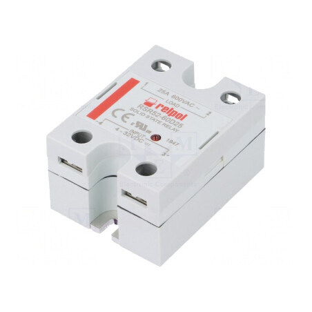 Releu semiconductor 1-fazat 25A 48-660VAC 4-32VDC RSR52-60D25 | Electronic-mag.ro | Componente Electronice