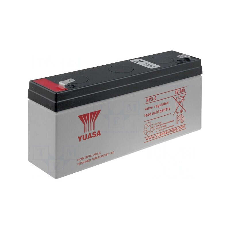 Baterie Plumb-Acid 6V 3Ah AGM Fără Întreținere | Electronic-mag.ro | Componente Electronice Baterie Plumb-Acid 6V 3Ah AGM Fără Întreținere | Electronic-mag.ro | Componente Electronice