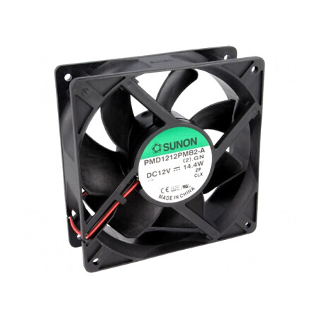 Ventilator axial 12VDC 120x120x38mm 289m3/h 51dBA cu bilă | Electronic-mag.ro | Componente Electronice