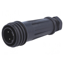 Mufă Conector Circular cu 3 Pini Filet Exterior PX0921/03/P | Electronic-mag.ro | Componente Electronice