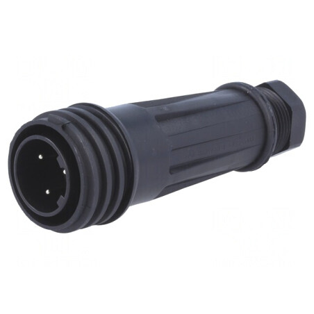 Mufă Conector Circular cu 3 Pini Filet Exterior PX0921/03/P | Electronic-mag.ro | Componente Electronice