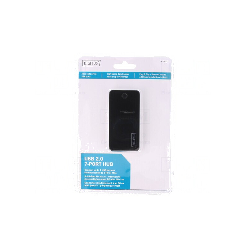 Hub USB 2.0 480Mbps PnP Hot Swap | Electronic-mag.ro | Componente Electronice