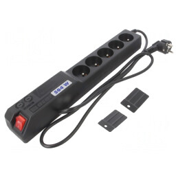 Prelungitor cu 5 Prize și Protecție la Supratensiune, 1.5M | Electronic-mag.ro | Componente Electronice