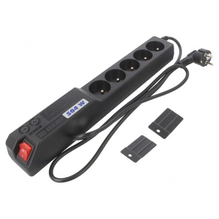 Prelungitor cu 5 Prize și Protecție la Supratensiune, 1.5M | Electronic-mag.ro | Componente Electronice