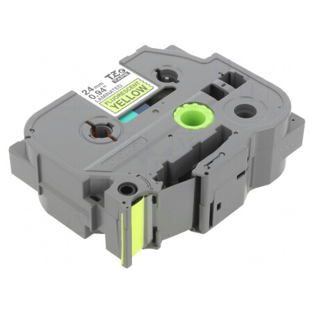 Bandă Etichetare 24mm x 5m Galben/Negru TZE-C51 | Electronic-mag.ro | Componente Electronice