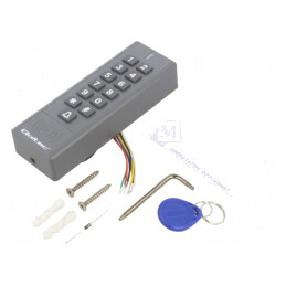 Încuietoare RFID cu cifru pentru perete 12VDC IP68 60mm | Electronic-mag.ro | Componente Electronice