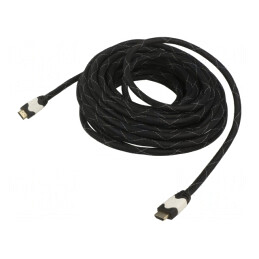 Cablu HDMI 1.4 15m Negru Textil