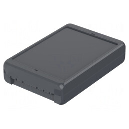 Carcasă universală ABS grafit 125x191x40mm BOCUBE | Electronic-mag.ro | Componente Electronice