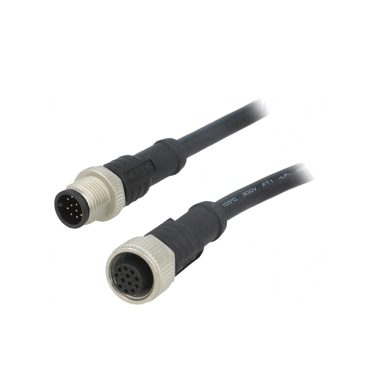Cablu senzori automatizări M12 1m | Electronic-mag.ro | Componente Electronice