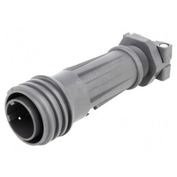 Mufă Circulară 2 PIN cu Filet Exterior | Electronic-mag.ro | Componente Electronice