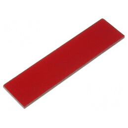 Filtru Roșu 16mm x 60mm x 1,6mm | Electronic-mag.ro | Componente Electronice