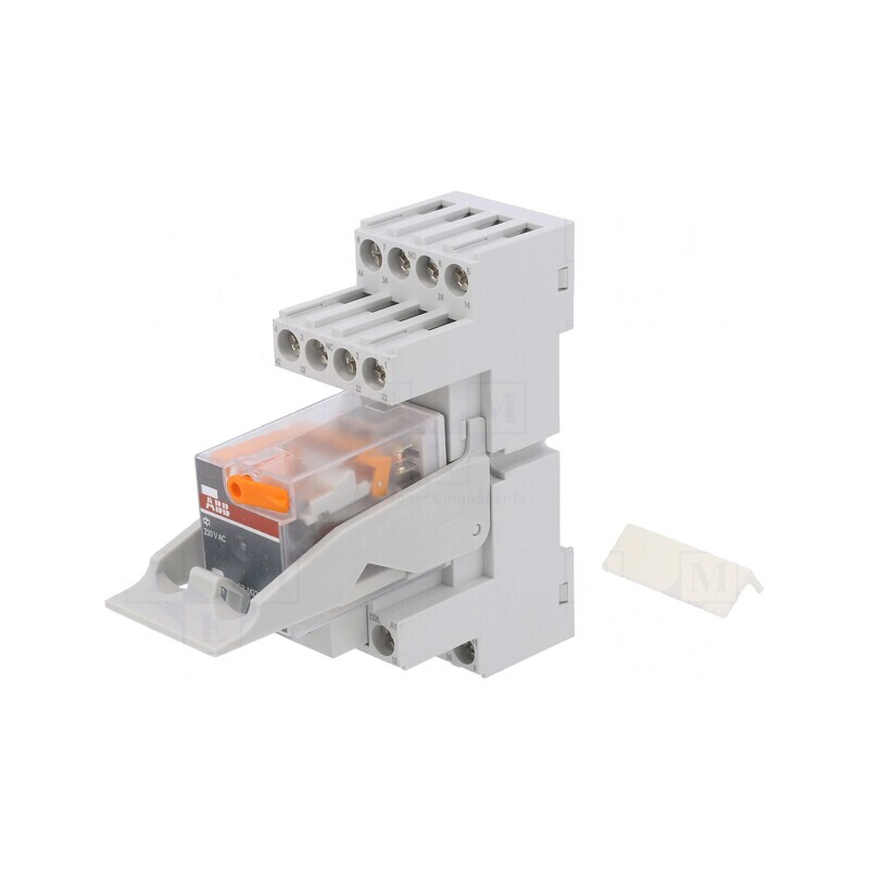 Releu Intermediare 4PDT 230VAC pentru Șină DIN | Electronic-mag.ro | Componente Electronice