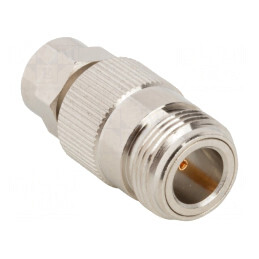 Adaptor F Tata - N Mama 75Ω PTFE Alamă