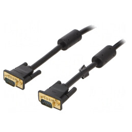 Cablu | D-Sub 15pin HD mufă,din ambele părţi | negru | 20m | Fire: Cu | DAEBQ