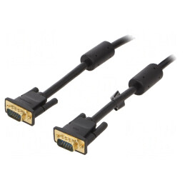 Cablu D-Sub 15pin HD Negru 20m | Electronic-mag.ro | Componente Electronice