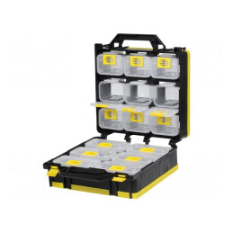Set Organizator Transparent Negru 300mm x 145mm x 330mm | Electronic-mag.ro | Componente Electronice