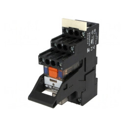 Releu Intermediar DPDT 24VDC 12A | Electronic-mag.ro | Componente Electronice